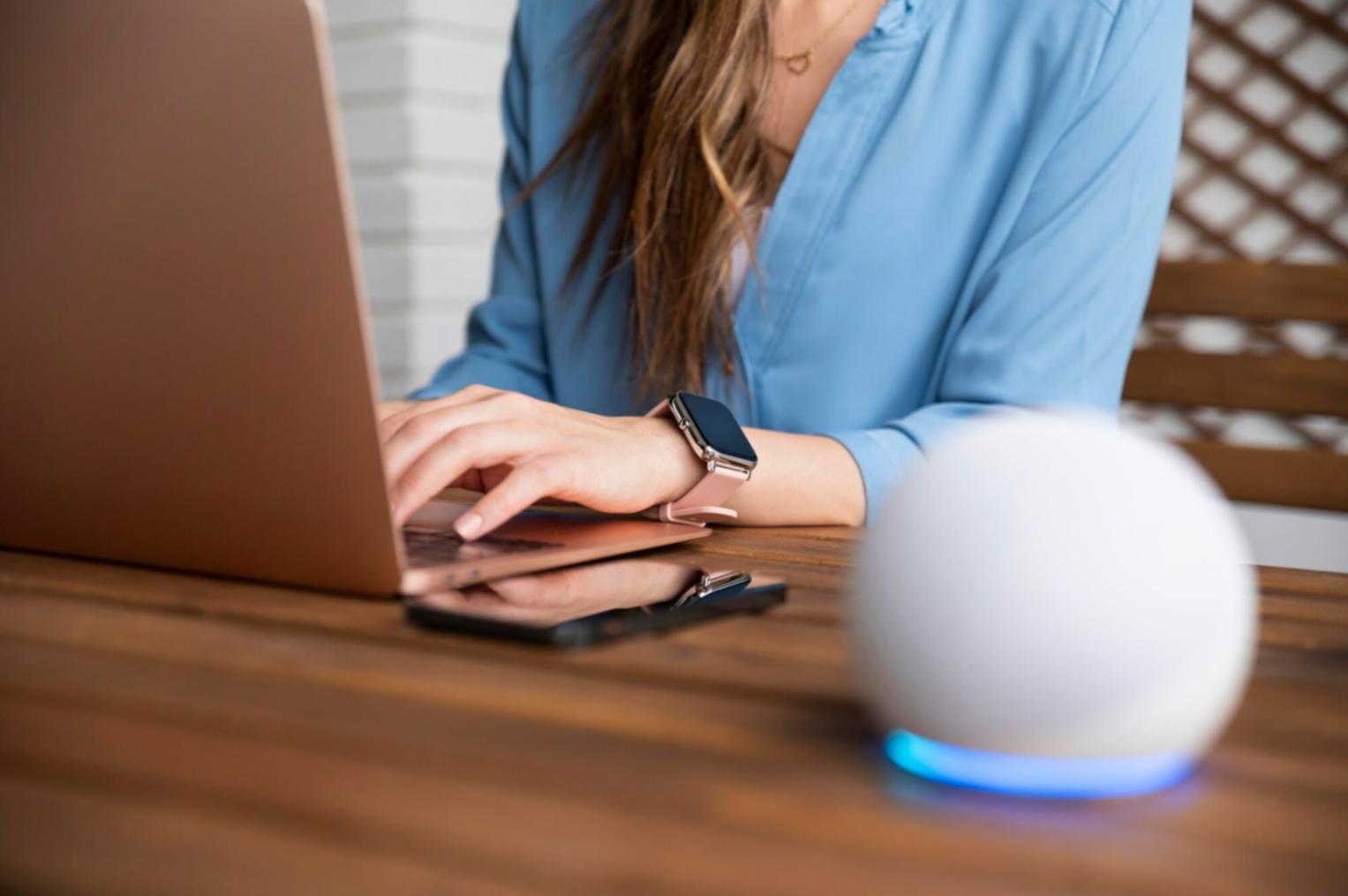 Entrepreneur travaillant sur ordinateur portable